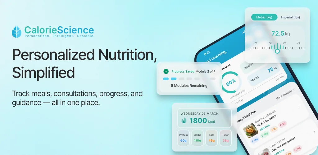CalorieScience Companion app preview